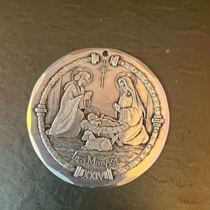 Wendell August Forge Christmas Ornament Nativity Scene